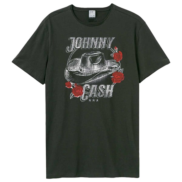 Amplified Unisex Adult 9 Gallon Hat Johnny Cash T-Shirt