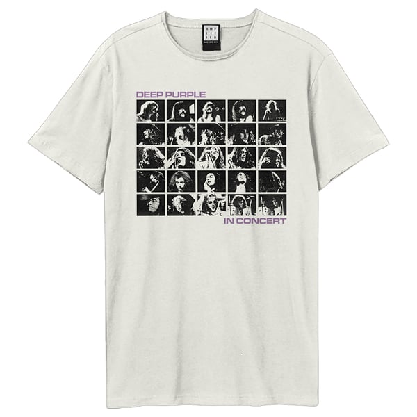 Amplified Unisex Adult In Concert Deep Purple T-Shirt