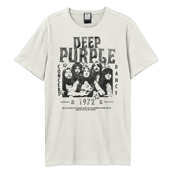 Amplified Unisex Vuxen 1972 Deep Purple T-Shirt
