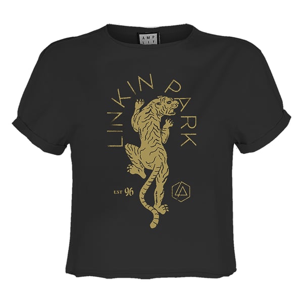 Amplified Womens/Ladies Tiger Linkin Park Crop Top