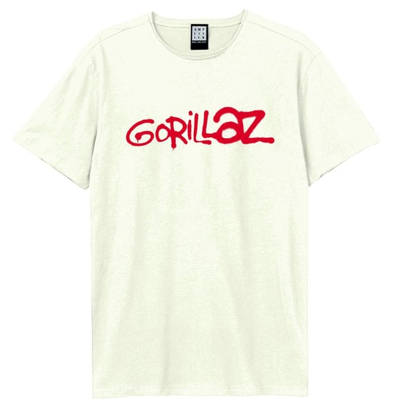 Amplified Unisex Adult Gorillaz Logo T-Shirt