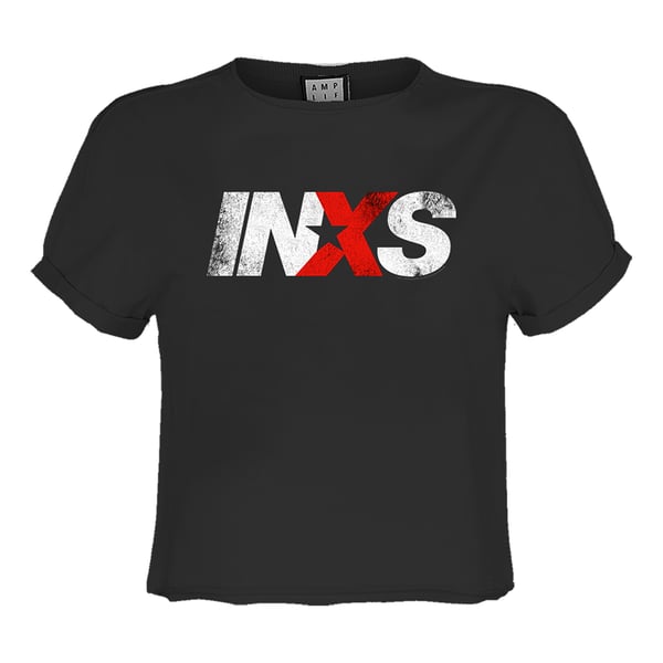 Amplified Womens/Ladies INXS Logo Crop Top