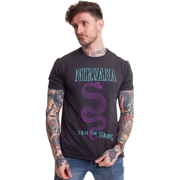 Amplified Unisex Aikuisten Serve The Servants Nirvana T-paita