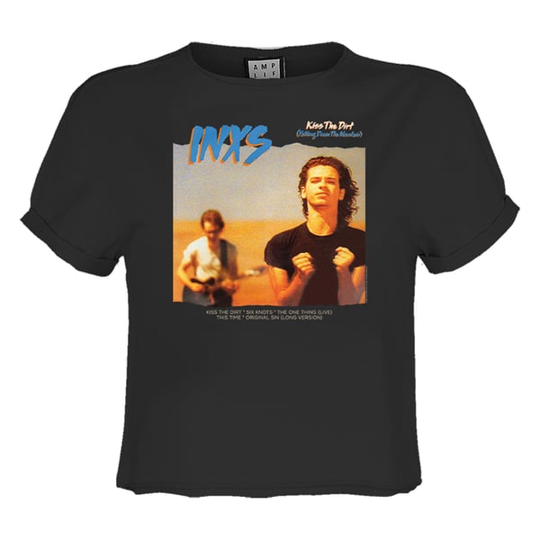 Amplified Dam/Dam Kiss The Dirt INXS Crop Top
