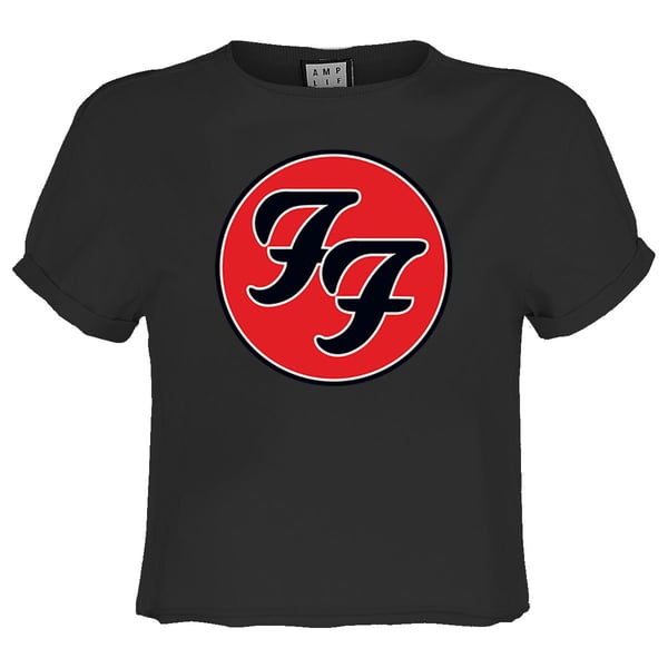 Amplified Womens/Ladies Foo Fighters Logo Crop Top