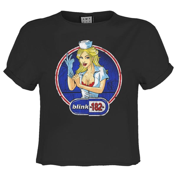 Amplified Womens/Ladies Enema Of The State Blink 182 Crop Top