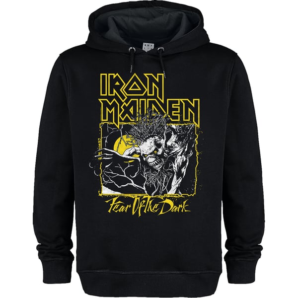 Amplified Unisex Adult Fear Of The Dark Iron Maiden Hoodie