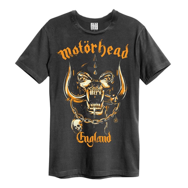 Amplified Unisex voksen Bronze England Motorhead T-shirt