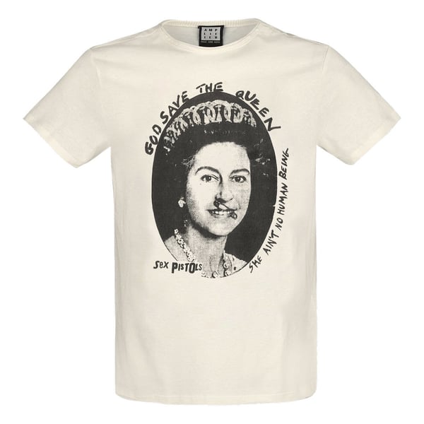 Amplified Unisex Aikuisten God Save The Queen Sex Pistols T-paita Amplified Unisex Aikuisten God Save The Queen Sex Pistols T-paita