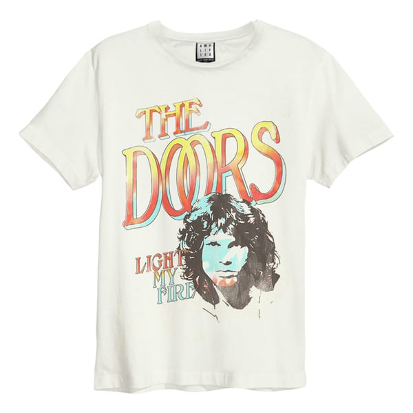 Amplified Unisex Adult Light My Fire The Doors T-Shirt