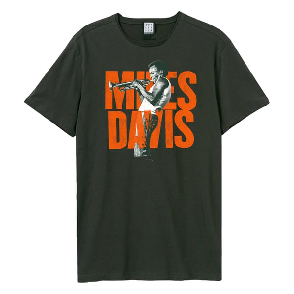 Amplified Unisex Aikuisten Miles Davis Logo T-paita