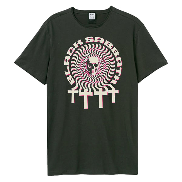 Amplified Unisex Aikuisten Psykedelinen Risti Black Sabbath T-paita