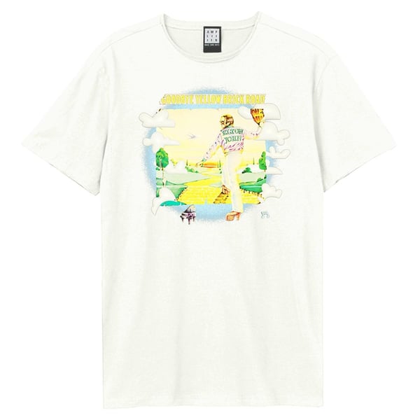 Amplified Unisex Aikuisten Goodbye Yellow Brick Road -kansi Elton John T-paita