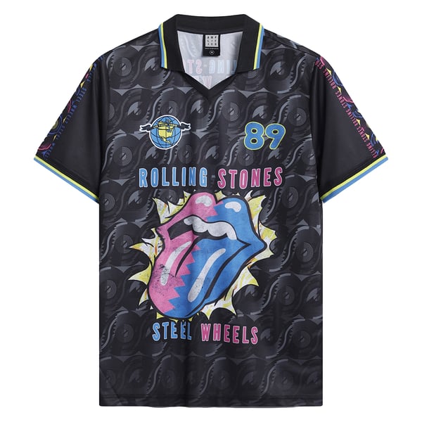 Amplified Unisex Adult Steel Wheels The Rolling Stones T-Shirt