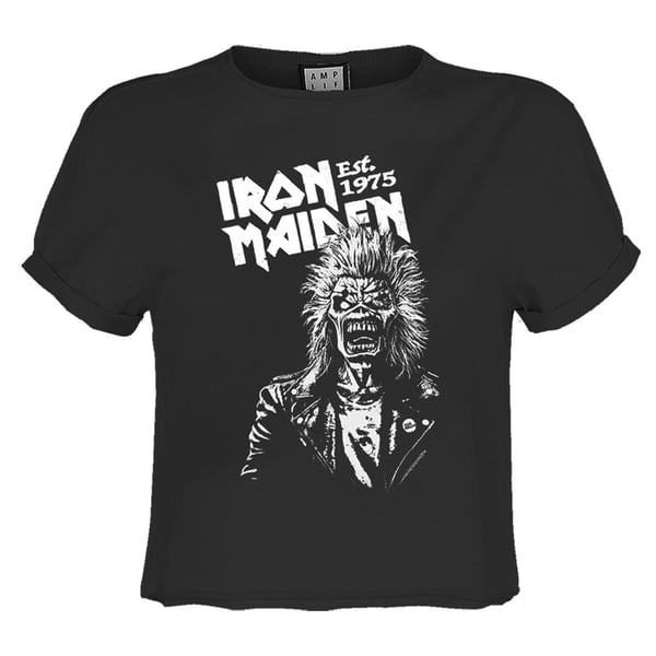 Amplified Womens/Ladies 50th One Colour Eddie Iron Maiden Crop Top
