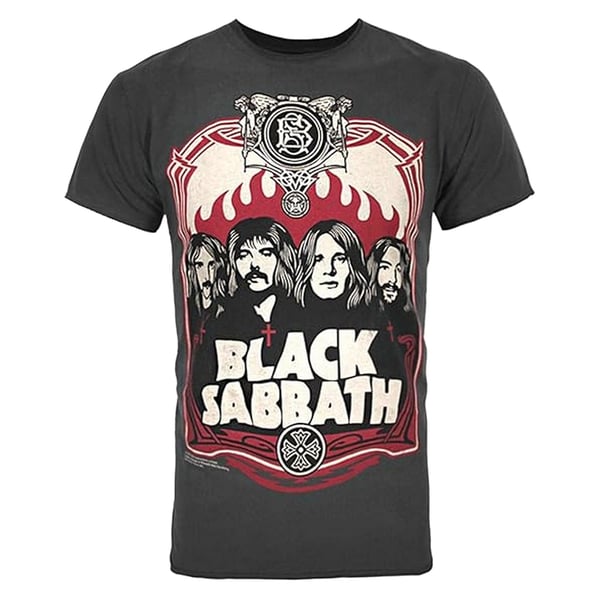 Amplified Unisex Adult 1972 Black Sabbath T-Shirt Amplified Unisex Adult 1972 Black Sabbath T-Shirt