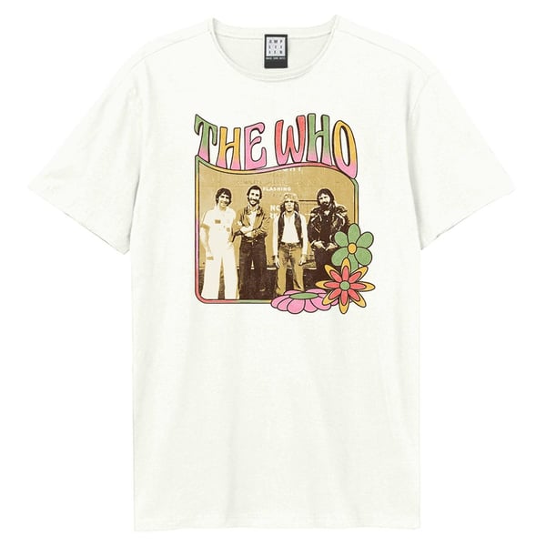 Amplified Unisex Adult Hippy Flowers The Who T-Shirt