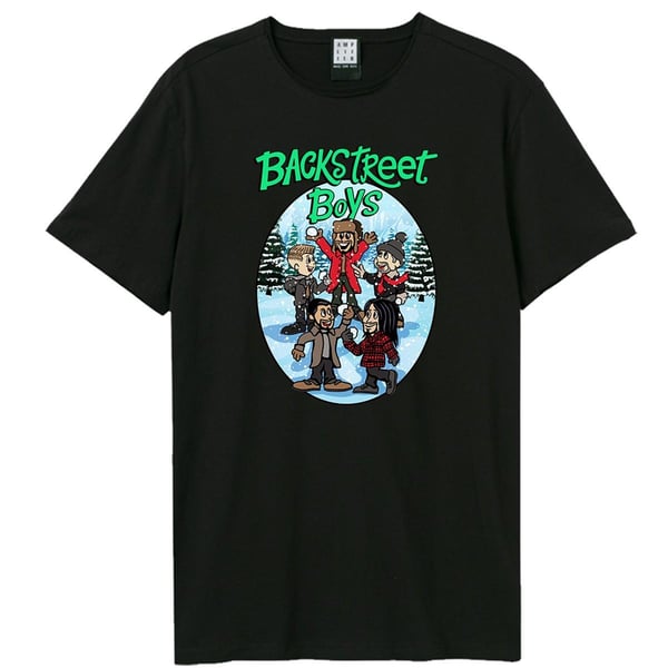 Backstreet Boys Unisex Adult Cartoon Backstreet Boys Christmas T-Shirt