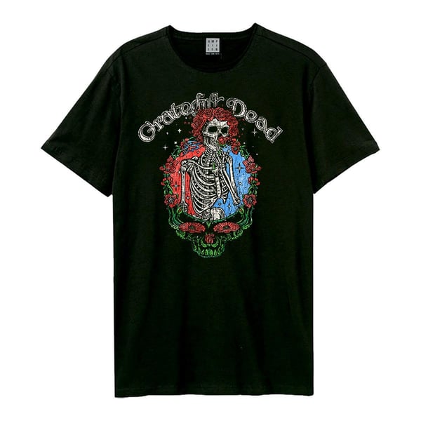 Amplified Unisex Aikuisten Floral Stealie Grateful Dead T-paita