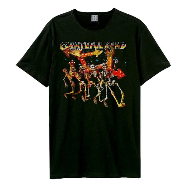 Amplified Unisex Aikuisten Dancing Skellies Grateful Dead T-paita