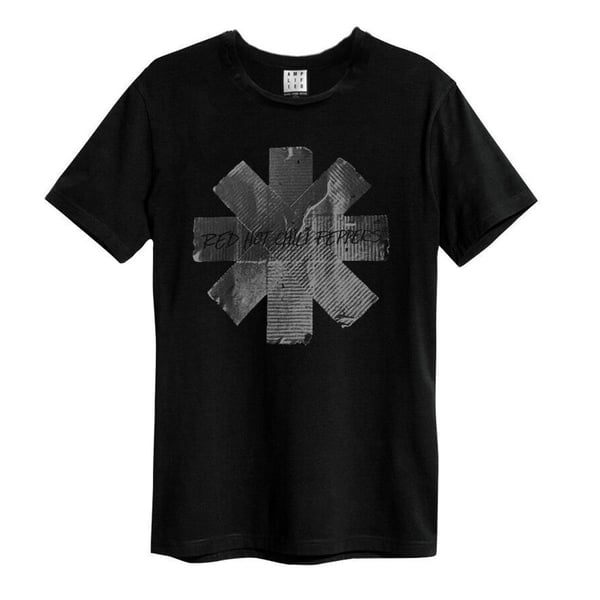 Amplified Unisex Adult Duct Tape Red Hot Chili Peppers T-Shirt Amplified Unisex Adult Duct Tape Red Hot Chili Peppers T-Shirt