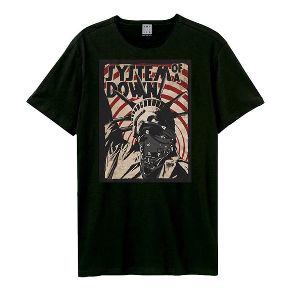 Amplified Unisex Vuxen Frihetsgudinnan Systems Of A Down T-shirt