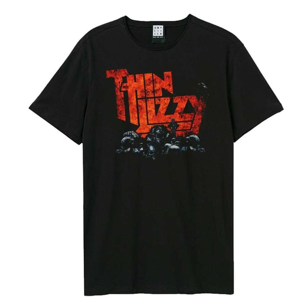 Amplified Unisex Adult Halloween Thin Lizzy Logo T-Shirt