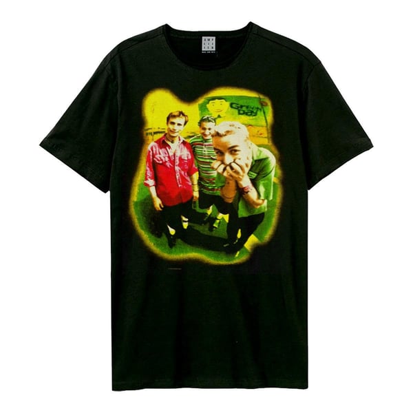 Amplified Unisex Adult Mugshot Rebels Green Day T-Shirt