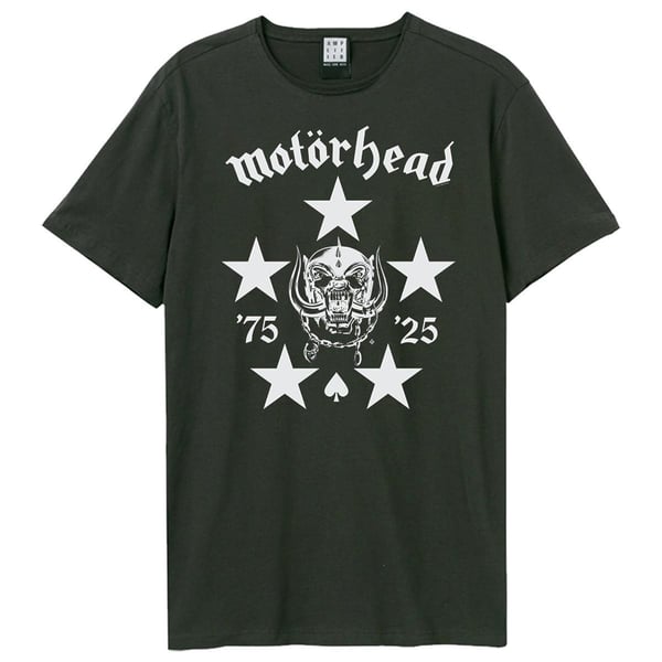 Amplified Unisex Adult 50th Motorhead Stars T-Shirt
