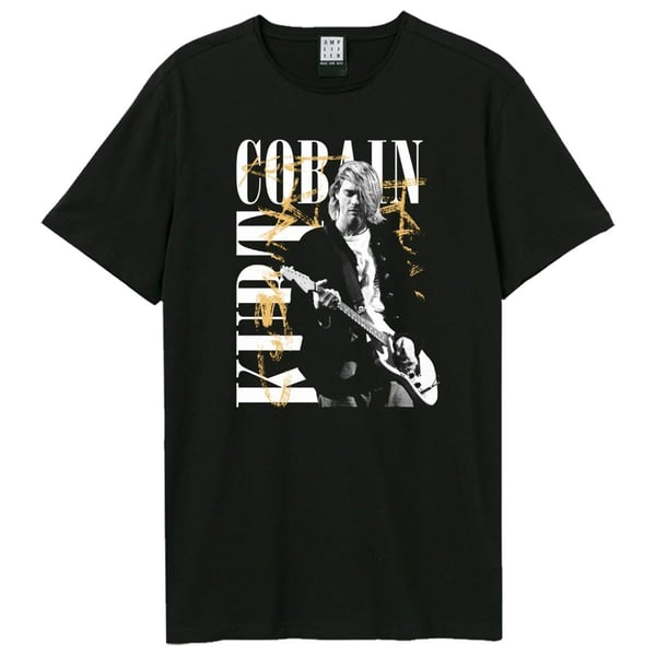 Amplified Unisex Aikuisten In Concert Bootleg Kurt Cobain T-paita
