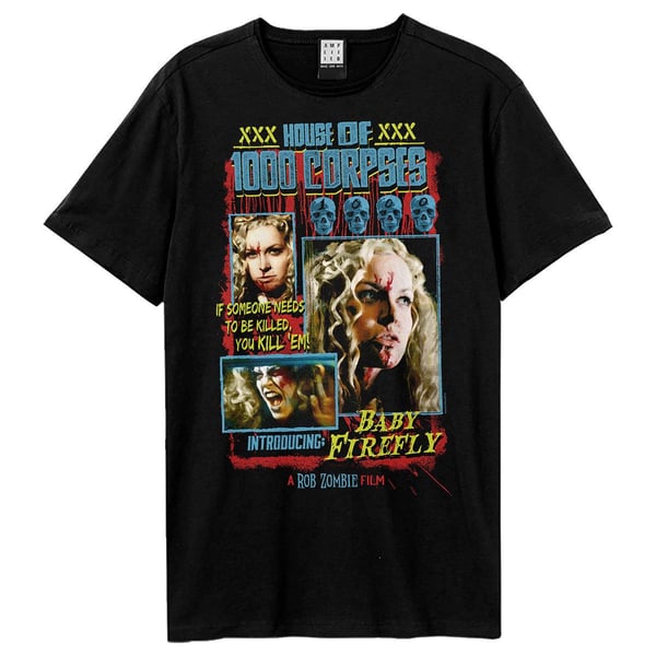 Amplified Unisex Aikuisten House Of 1000 Corpses Baby Firefly Rob Zombie T-paita