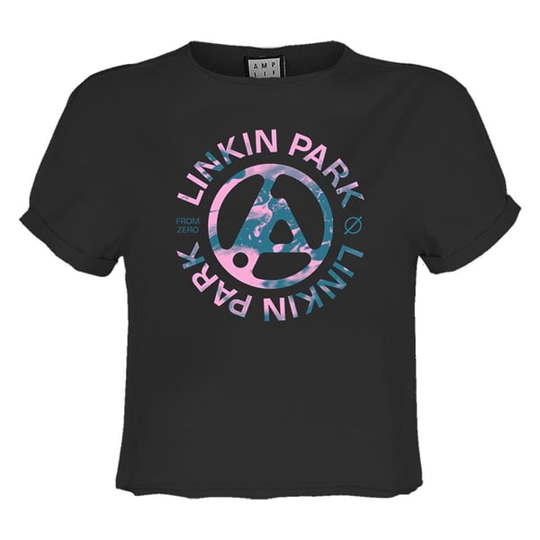 Amplified Dam/Dam From Zero Camo Spill Linkin Park Crop Top