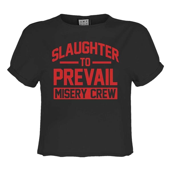 Amplified Naisten Misery Crew Slaughter To Prevail Crop Top