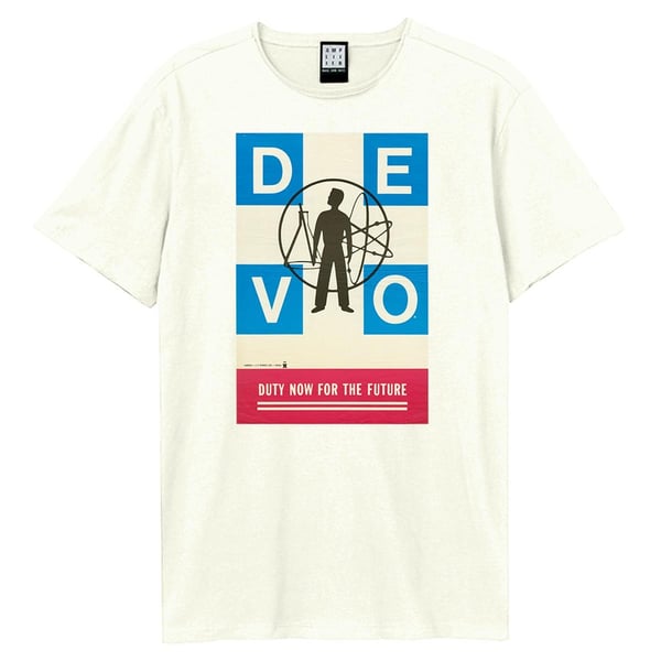 Amplified Unisex aikuisten Duty Now For The Future DEVO T-paita