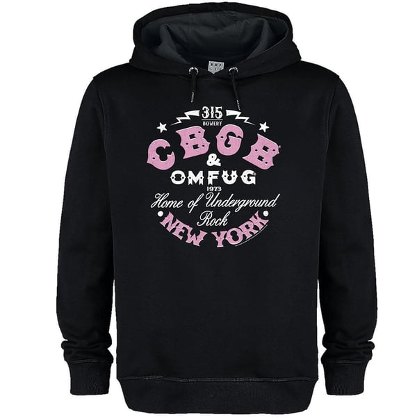 Amplified Unisex Adult CBGB Two Tone Logo Hoodie