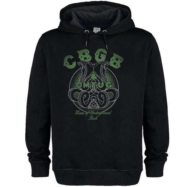 Amplified Unisex Vuxen CBGB Snake Logo Hoodie