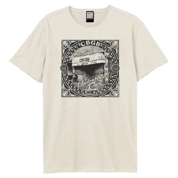 Amplified Unisex Adult CBGB  Underground Rock T-Shirt