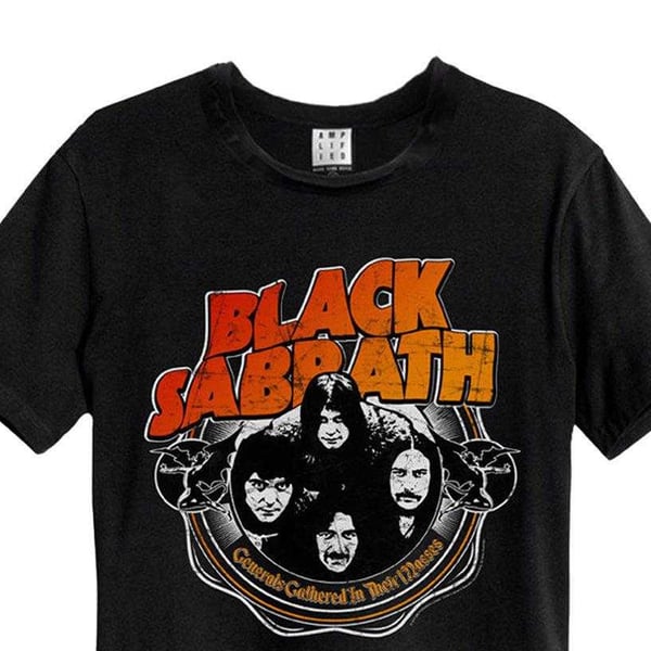 Amplified Unisex Adult War Pig Black Sabbath T-Shirt