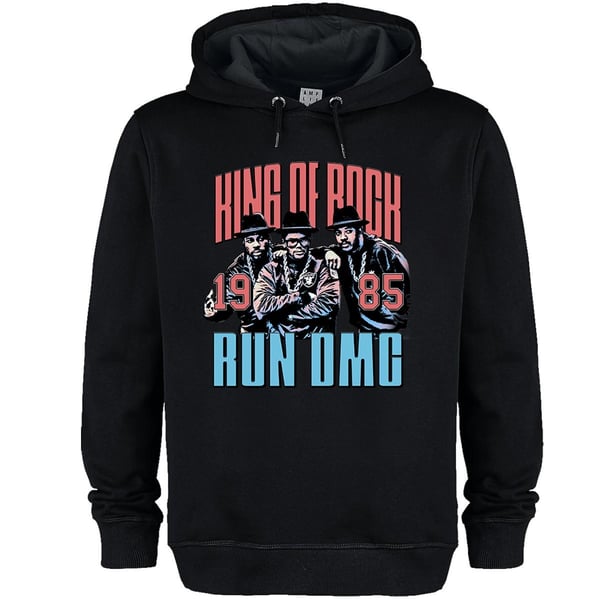Amplified Unisex Adult King Of Rock Run DMC Hoodie Amplified Unisex Adult King Of Rock Run DMC Hoodie