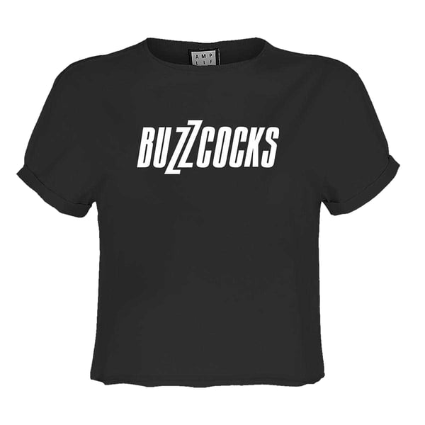 Amplified Womens/Ladies Buzzcocks Logo Crop T-Shirt