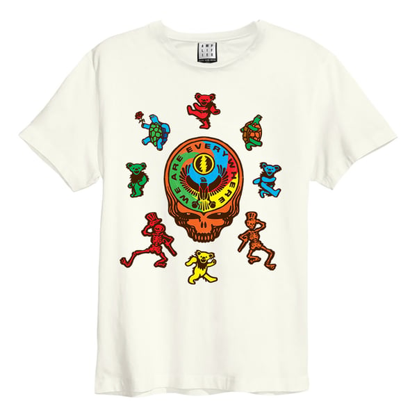 Amplified Unisex voksen Vi er overalt Grateful Dead T-shirt