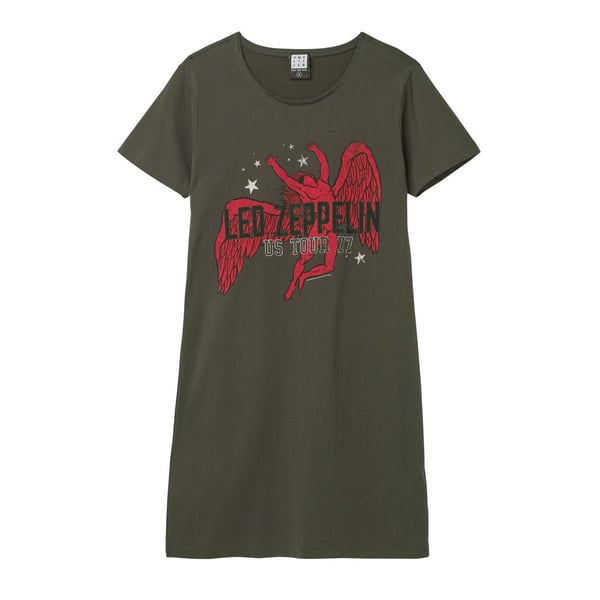 Amplified Womens/Ladies Icarus Led Zeppelin T-Shirt Dress Amplified Womens/Ladies Icarus Led Zeppelin T-Shirt Dress