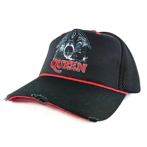 Amplified Unisex Adult Line Art Crest Queen Trucker Cap