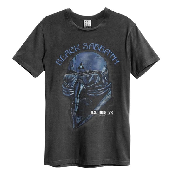 Amplified Unisex T-shirt til voksne med US Tour 78 Black Sabbath 78 Black Sabbath