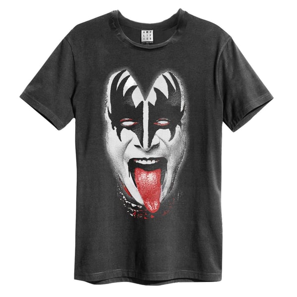 Amplified Unisex T-shirt med dæmonansigt med kys til voksne