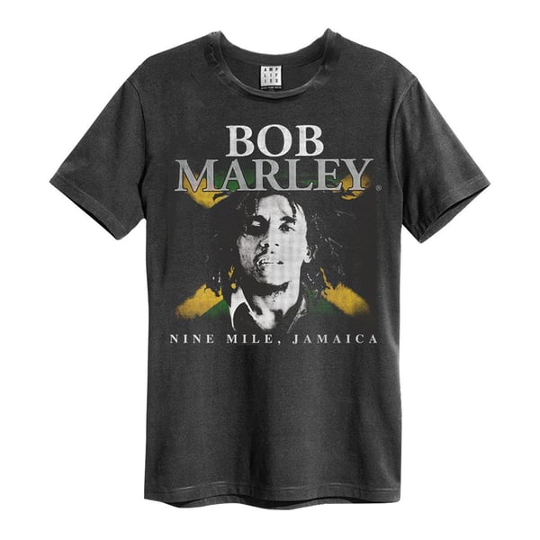 Amplified Unisex voksen Nine Mile Bob Marley T-shirt til voksne