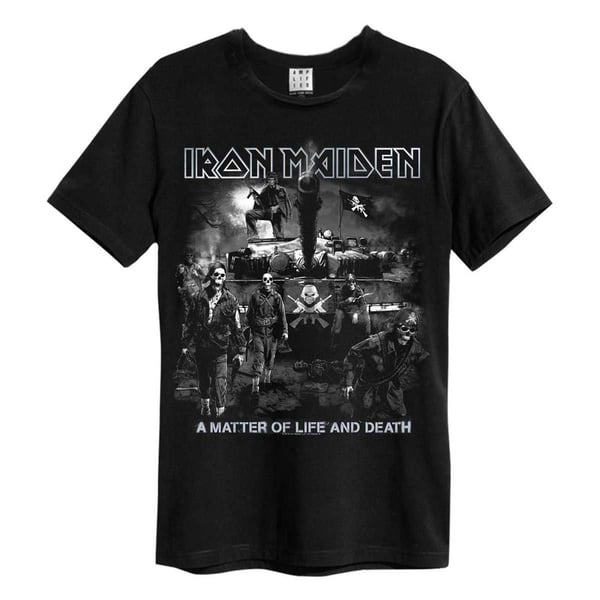 Amplified Unisex Adult Life Or Death Iron Maiden T-Shirt
