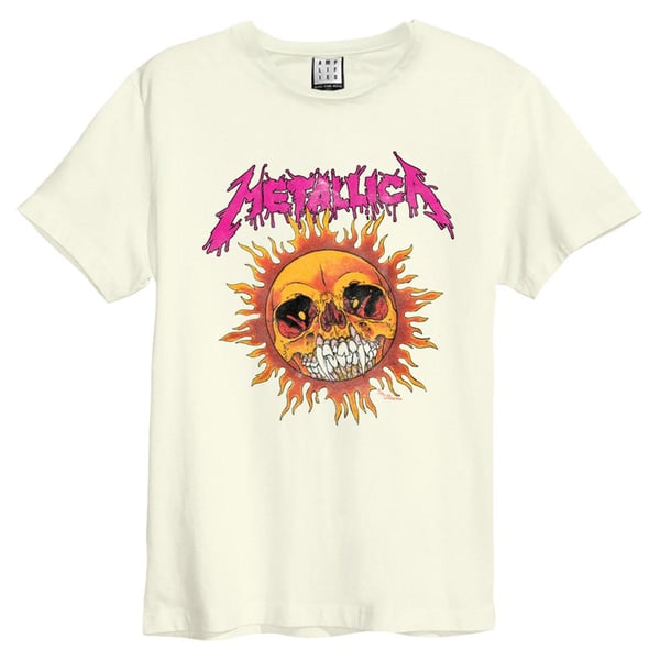 Amplified Unisex T-shirt til voksne med Neon Sun Metallica