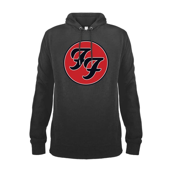 Amplified Unisex Adult Double F Logo Foo Fighters Hoodie
