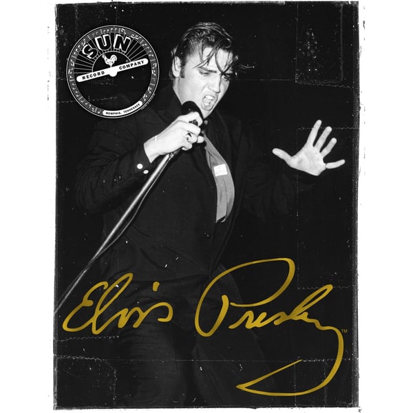 Amplified Unisex Adult Portrait Live Sun Records & Elvis T-Shirt